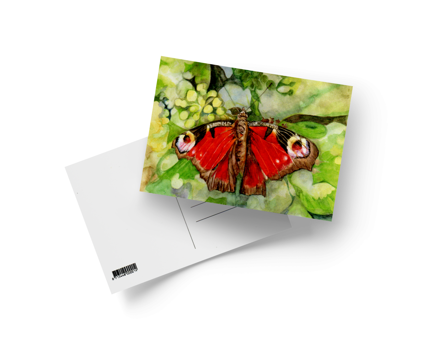 Dagpauwoog vlinder (Rood)